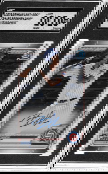 2020 Bowman Chrome Baseball Brennen Davis On Card Auto SGC 10/10 PSA 10 Cubs