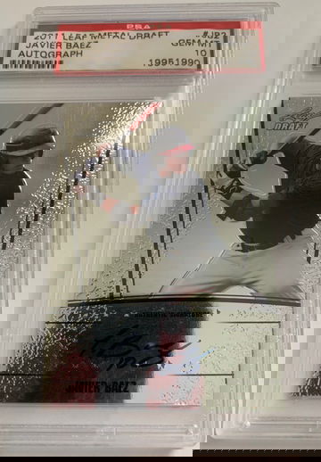 2011 Leaf Metal Javier Baez auto PSA 10 (scratches on slab)