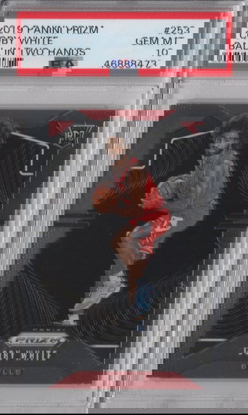 2019 Prizm Coby White Ball In Two Hands PSA 10