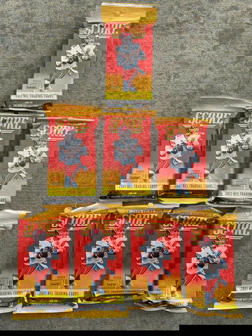 2021 Score Football Cello Fat Value Pack Lot of 8