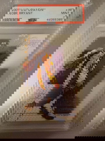 2001 Upper Deck Ovation Kobe Bryant PSA 9