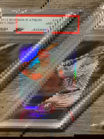 2012 Bowman Platinum Mike Trout PSA 9