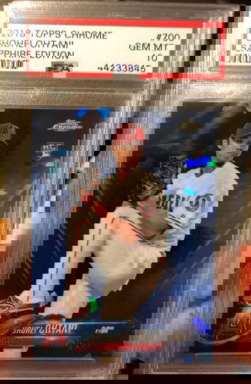 Ohtani 2018 Topps Chrome Sapphire PSA 10