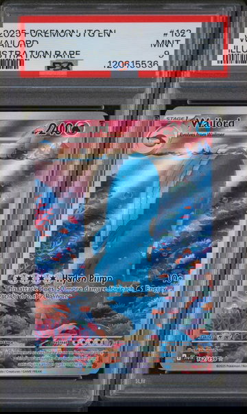 2025 Pokemon Scarlet and Violet Journey Together Illustration Rare Wailord #162 PSA 9