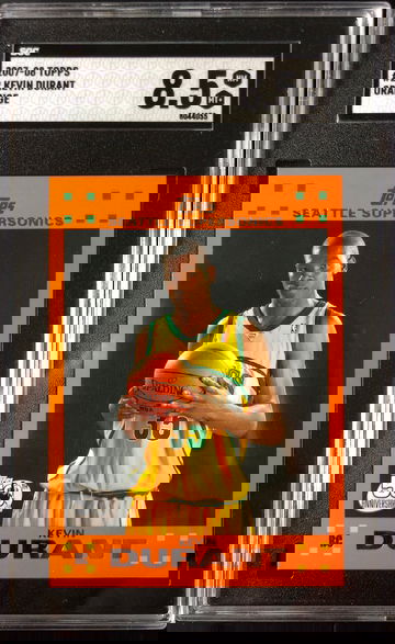 2007 Topps Kevin Durant Orange SGC 8.5