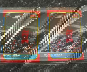 1986 fleer Michael Jordan #57 reprints x2