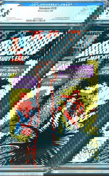 Daredevil #270 (1989) CGC 9.6 -- White pages; 1st app. of Blackheart; Spider-Man