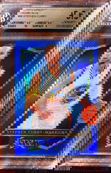 2013-14 Panini Select Stephen Curry Blue Prizm #/49 Gem 9.5