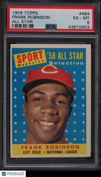 1958 Topps Baseball Frank Robinson #484 All Star