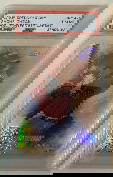 2018 Topps Chrome Update An International Affair Shohei Ohtani #IA-SO PSA 10 GEM MINT INSERT ROOKIE CARD