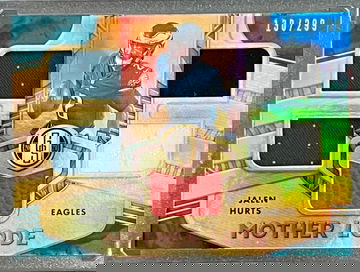 2021 Jalen Hurts Gold Standard Mother Lode Memorabilia Patch /299