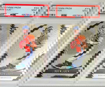 Drew Lock Prizm PSA 9 Lot of 2