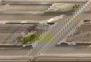 2021 National Treasures Gridiron Graphs Platinum Dalvin Cook 1/1! BGS 8.5/9