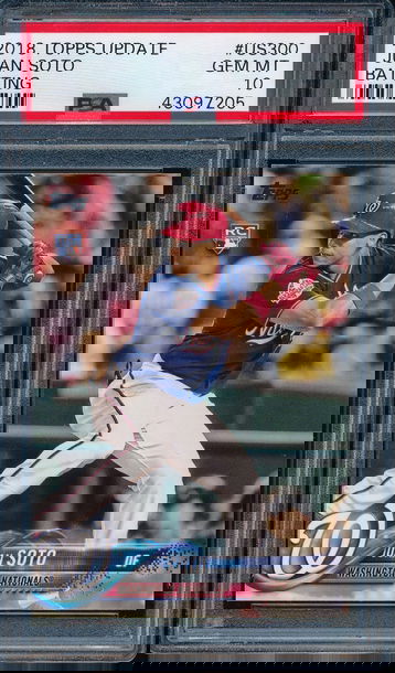 2018 Topps Update #US300 Juan Soto Batting RC Rookie PSA 10