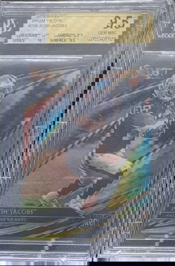 2019 Select Josh Jacobs Tie Dye Bgs 9.5