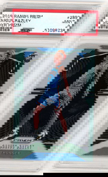 2019-20 Prizm #289 Darius Bazley Silver Prizm RC PSA 9 Mint