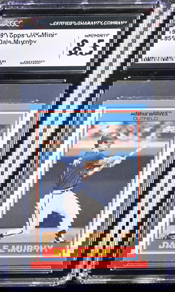 1989 TOPPS DALE MURPHY #55 CGC 8.5 rare pop 1