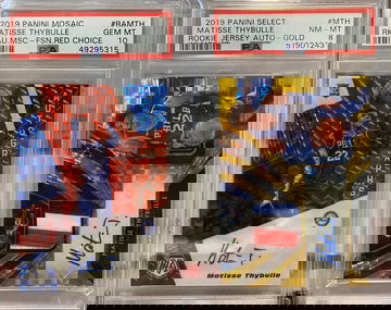 (2) Lot Matisse Thybulle Auto PSA 10 & 8 LOT 