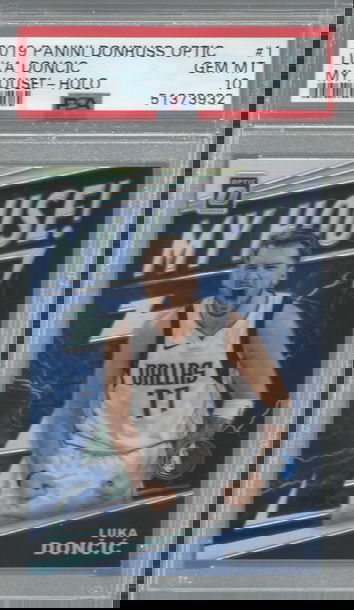 2019 Panini Optic Luka Doncic My House Holo Prizms PSA 10