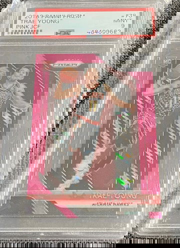 2018-19 Trae Young Prizm Pink Ice RC PSA 9