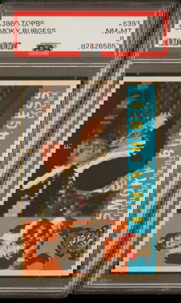 1960 Topps Smoky Burgess #393 PSA 8 [BL-1B.46]