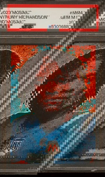 2023 Panini Mosaic Anthony Richardson Rookie Micro Mosaic PSA 10