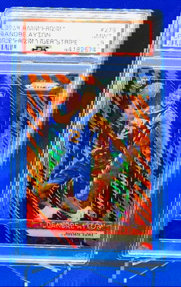 DeAndre Ayton Prizm Tiger Rookie RC PSA 9