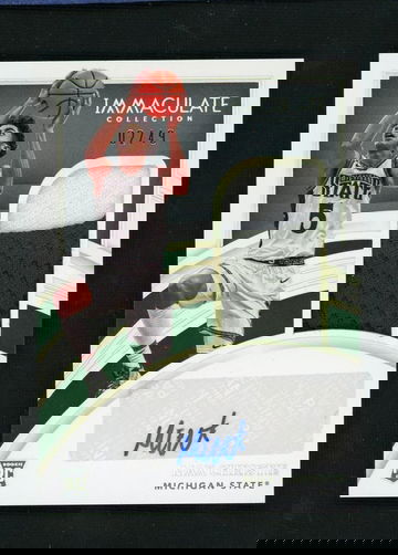 2022 Panini Immaculate Collection Collegiate Max Christie #55 RC RPA /49