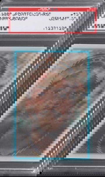 1986 SPORTFLICS RKS. #13 BARRY BONDS PSA 10 GEM MINT RC ROOKIE GIANTS PIRATES