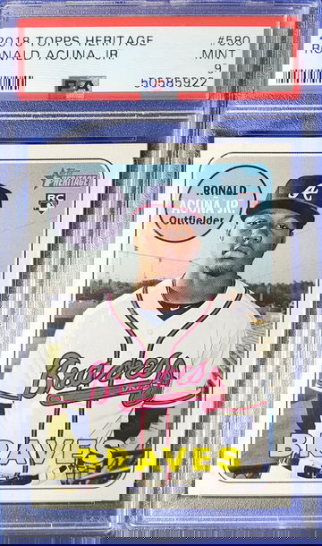 2018 Topps Heritage Ronald Acuna Jr. #580