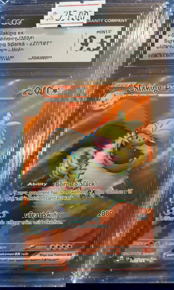 2024 Pokémon Slaking ex Surging Sparks 227/191 Ultra Rare CGC 9.5 Mint+