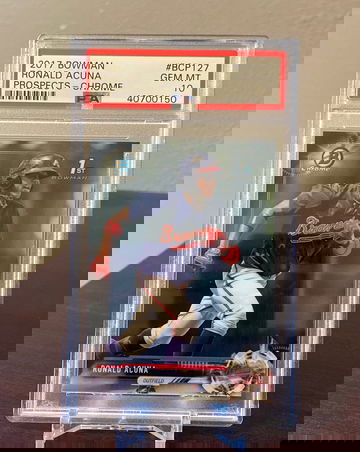 2017 Bowman Chrome Ronald Acuna PSA 10