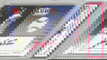 Future HOFer Justin Verlander 2003 USA Baseball #J-5 FIRST YEAR RED ROOKIE AUTOGRAPH 234/350 PSA 8 NICE! DEBUT 2005