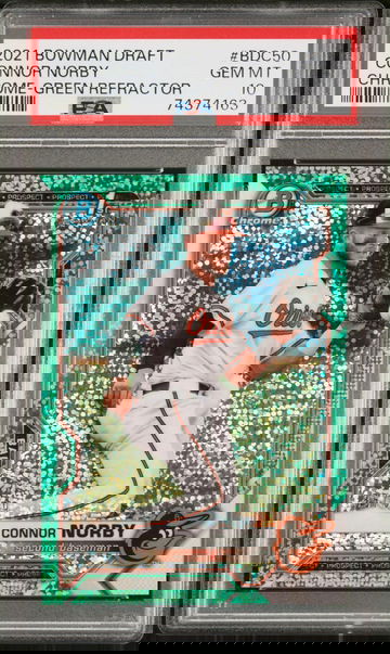 2021 Bowman Draft CONNOR NORBY GREEN PSA 10