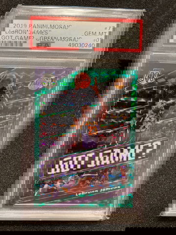 2019 Panini Mosaic Lebron James Got Game? Green Mosaic