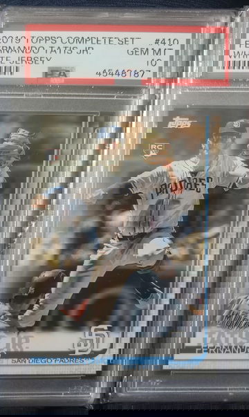 2019 Topps Complete Set Fernando Tatis Jr. PSA 10 Rookie Card (White Jersey)