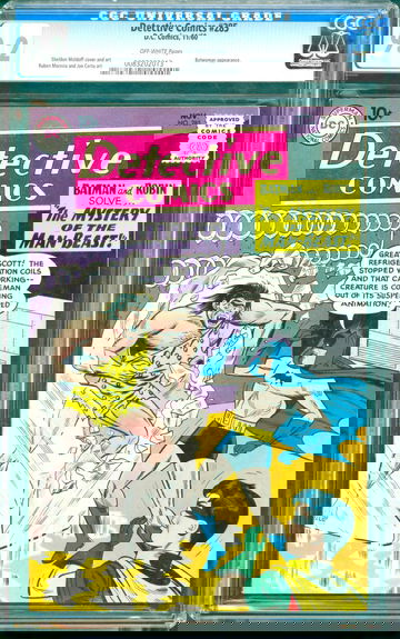 Detective Comics #285 (1960) CGC 9.2 -- Batwoman appearance; Caveman cover