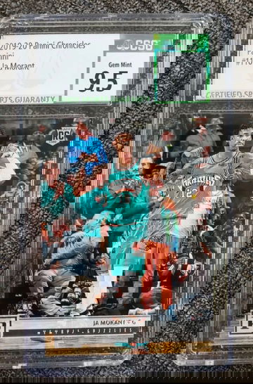 2019-20 Panini Chronicles JA MORANT Rookie RC CSG 9.5 Young Dolph Key Glock