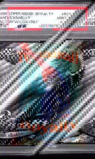 Charles Barkley 1998 Topps Roundball Royalty Refractor w/ Coating PSA 9