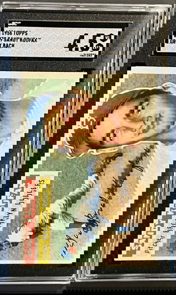 1956 Topps Dodgers HOF Sandy Koufax #79 - 2nd Year Grey Back - New Slab SGC 4.5