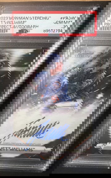 2023 Bowman Sterling Jett Williams PSA 10