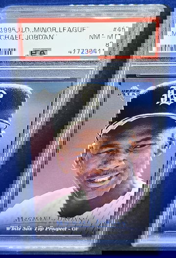 1995 U.D. Minor League Michael Jordan #45 PSA 8