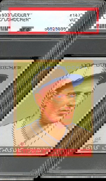 1933 Goudey #147 Lou Durocher HOF St Louis Cardinals PSA 3 VG