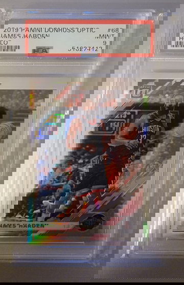 2019 Optic Silver Holo James Harden PSA 9