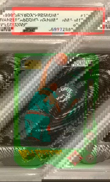 Shareef Abdur-Rahim Rookie 1996 Skybox Premium New Editions #1 - PSA 8