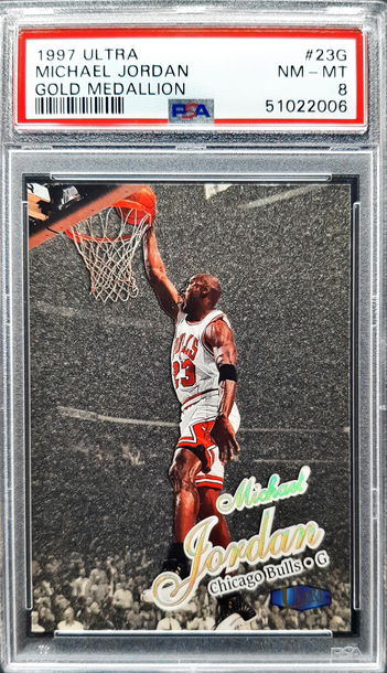 1997 Fleer Ultra Michael Jordan Gold Medallion PSA 9 Mint