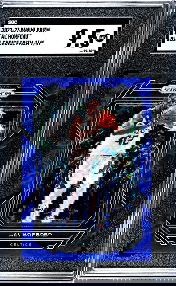 2022-23 Panini Prizm Blue Choice Prizm Al Horford #4 /49 SGC 9.5