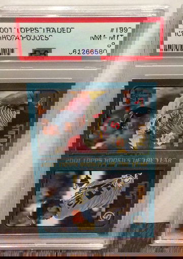 2001 Topps Traded Ichiro Pujols PSA 8 RC