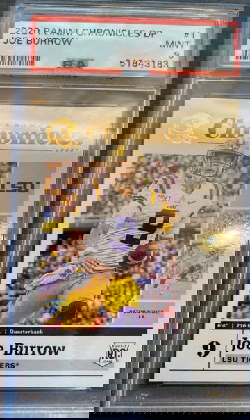 2020 panini chronicles draft picks joe burrow psa 9 