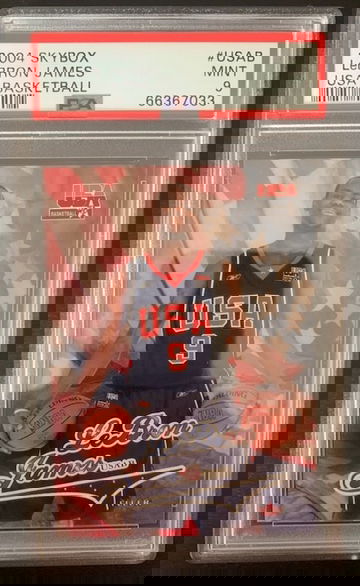 2004 Skybox LeBRON JAMES USA Basketball PSA 9